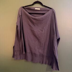 We the Free Women's Dark Grey Off the Shoulder Long Sleeve M EUC
